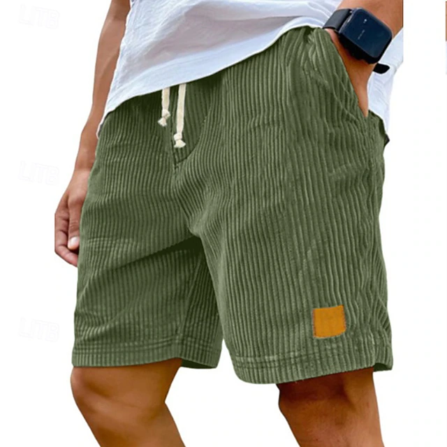 Dearen | Corduroy Shorts With Drawstring Waist