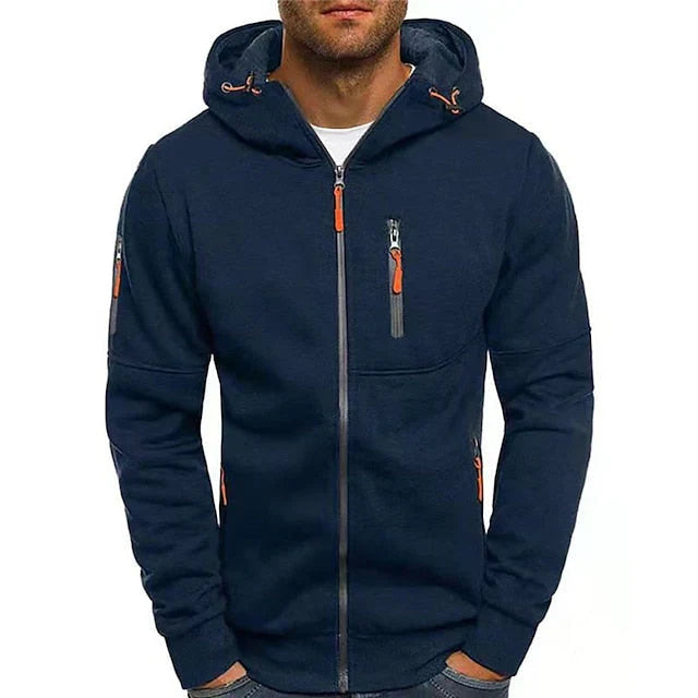 Clark | Cardigan with Hood, Zip and Pockets