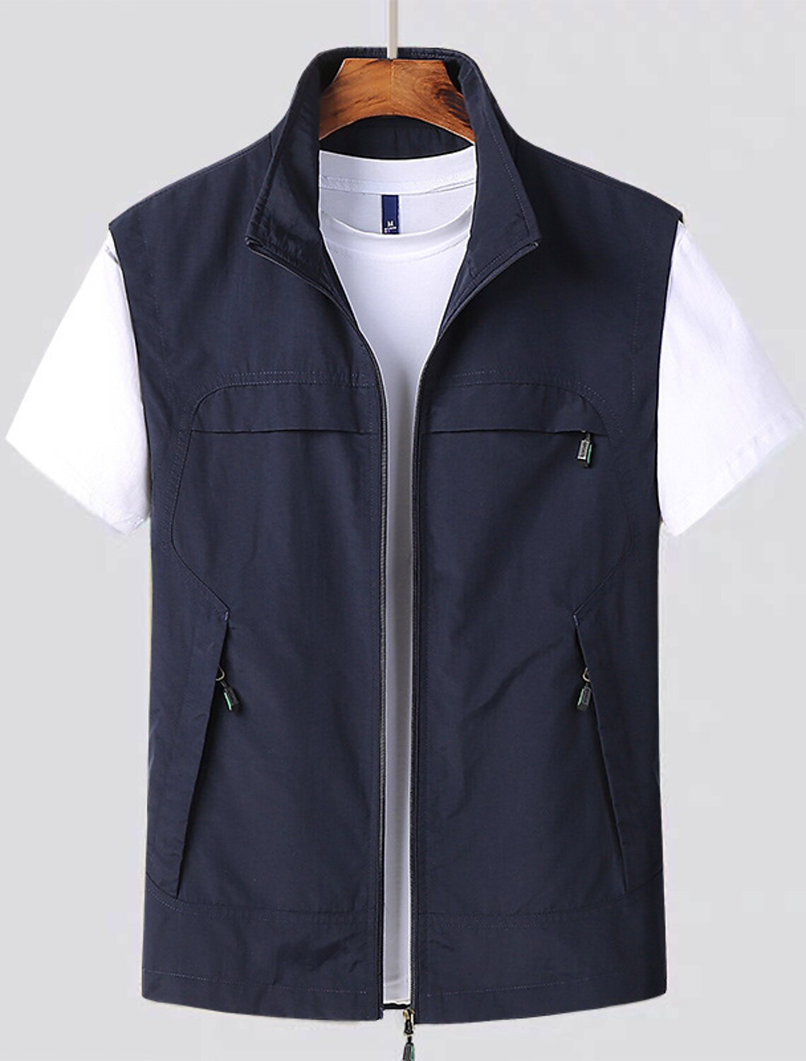 Lenneke | Sleeveless Zip Front Vest with Pockets