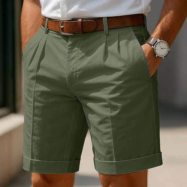 Lucca | Shorts With Pleated Turn Up Hems