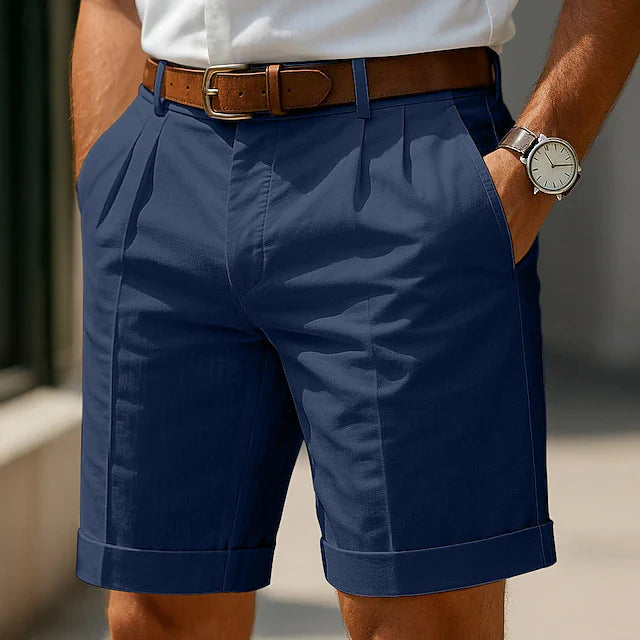 Lucca | Shorts With Pleated Turn Up Hems
