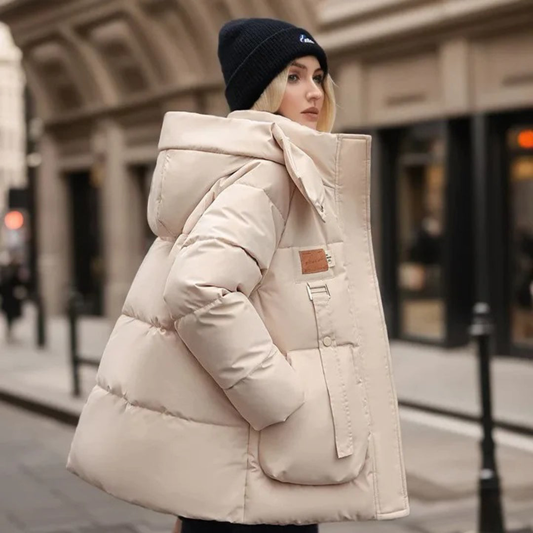 Lorena | Hooded Puffer Jacket with Large Pockets