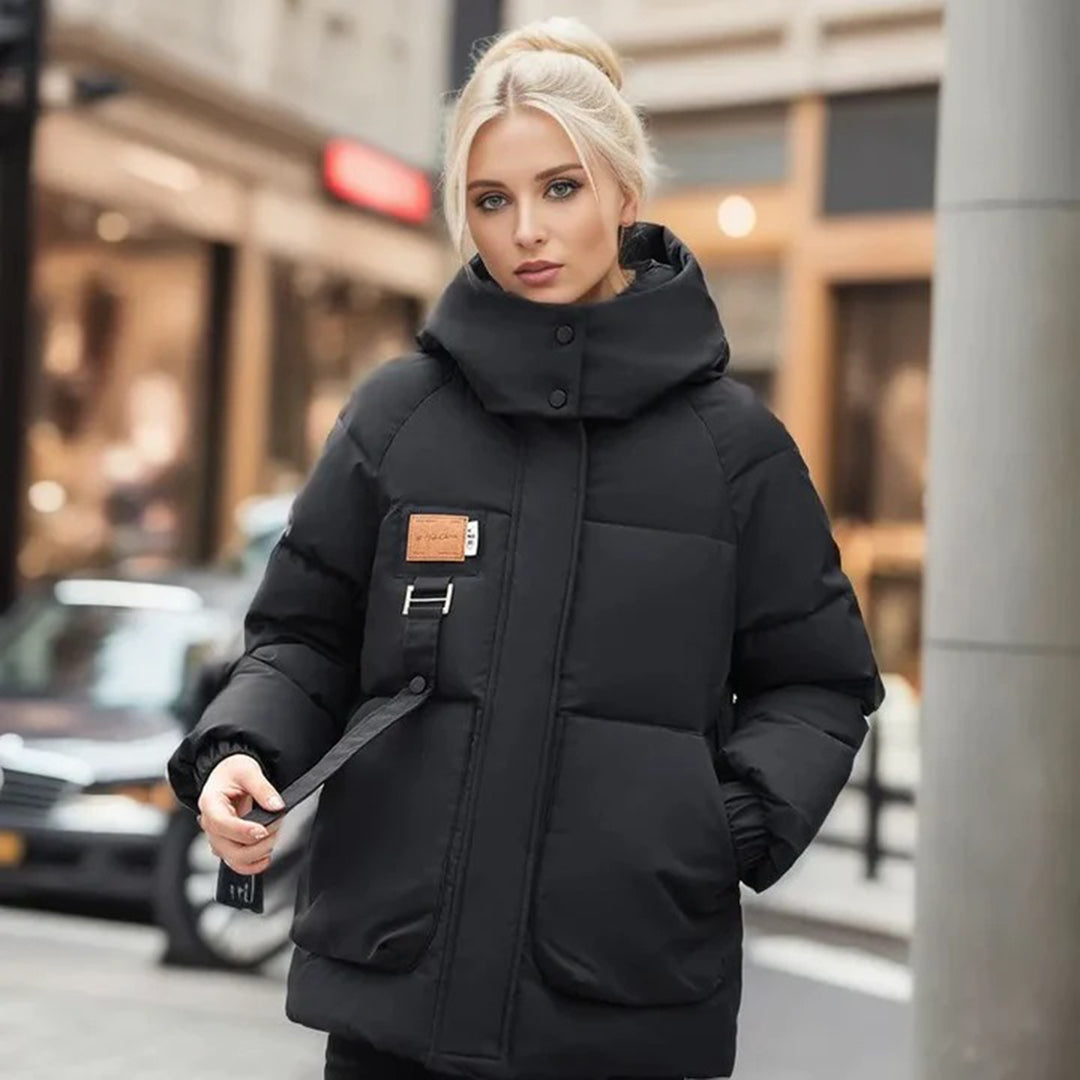 Lorena | Hooded Puffer Jacket with Large Pockets