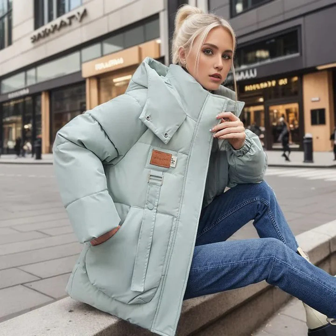 Lorena | Hooded Puffer Jacket with Large Pockets